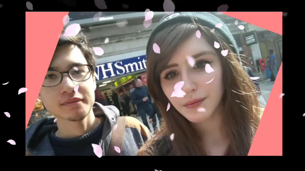 A selfie of two people displayed in the archived Why I Slept with my Fan video